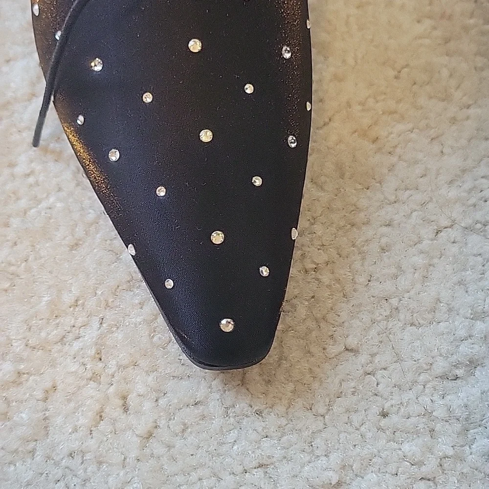 🛑SAINT LAURENT Raso Iridiscent Nero Boots - Picture 5 of 10